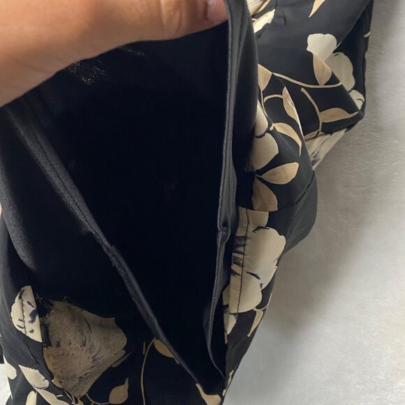 Lulus Magical Meadow Black Floral Print Mini Skort Dress Romper Small Boho Chic - Picture 6 of 10